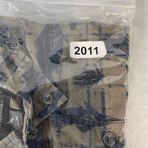 Eddie Bauer Shirt Men Medium Multi Fishing Button Down Classic Fit Outdoor Camp - Picture 9 of 9